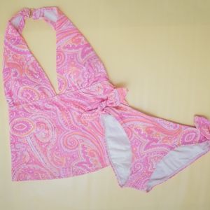 Ralph Lauren Paisley Tankini Swim Set with Sarong